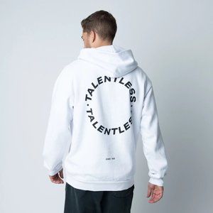 TALENTLESS  White MENS HOODIE - CIRCLE LOGO-  SIZE XL-  NEW WITHOUT TAGS